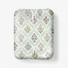 The Company Store Estee Garden Classic Smooth Sateen Fitted Bed Sheet In Green