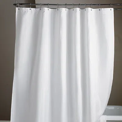 The Company Store Fabric Shower Curtain Liner In White