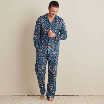 The Company Store Family Flannel Men's Button-down Pajama Set In Multi