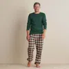 The Company Store Family Flannel Men's Jogger Pants Pajama Set In Neutral