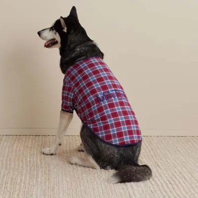 The Company Store Family Flannel Pet Pajamas In Blue/red