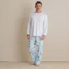 The Company Store Family Printed Peruvian Cotton Men's Pajama Set In Blue