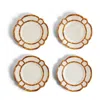 The Company Store Faux Bamboo Border Melamine Dinner Plates, Set Of 4