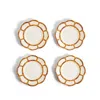 The Company Store Faux Bamboo Border Melamine Salad Plates, Set Of 4