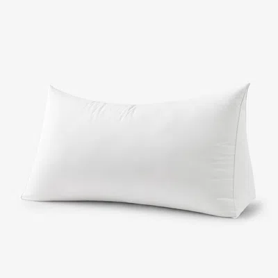 The Company Store Feather And Down Reading Wedge Pillow Insert In White