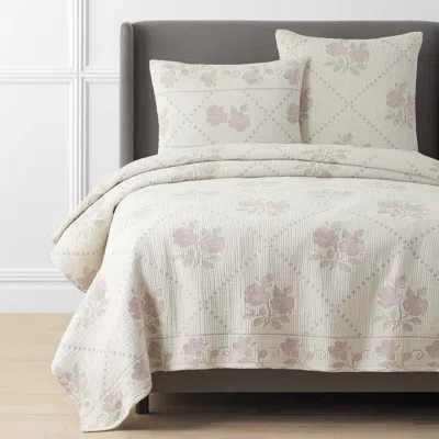 The Company Store Fleur Coverlet In White