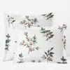 The Company Store Floral Berry Classic Smooth Sateen Sham In White