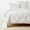 The Company Store Floral Bliss Garment Washed Cotton Percale Comforter In White