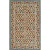 The Company Store Floral Border Hand Tufted Wool Rug In Blue Floral