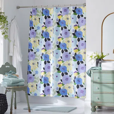 The Company Store Floral Harmony Classic Cool Cotton Percale Shower Curtain
