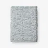 The Company Store Floral Jacquard Bath Towel In Blue