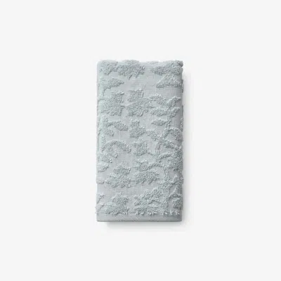 The Company Store Floral Jacquard Hand Towel In Blue