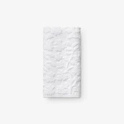 The Company Store Floral Jacquard Hand Towel In White