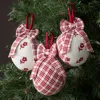 The Company Store Flower Holiday Ornaments, Set Of 3 In Multi