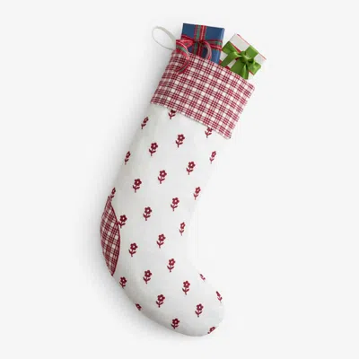 The Company Store Flower Holiday Stocking In Multi