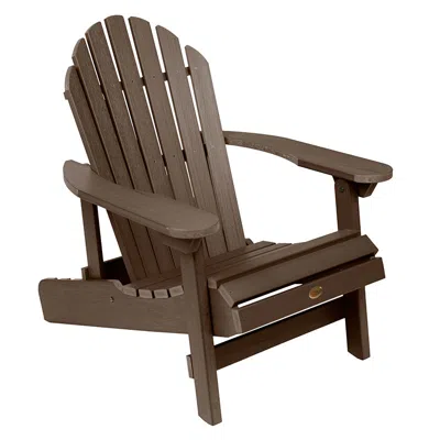 The Company Store Folding And Reclining Adirondack Chair In Brown