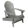 The Company Store Folding And Reclining Adirondack Chair In Gray