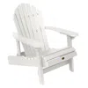 The Company Store Folding And Reclining Adirondack Chair In White