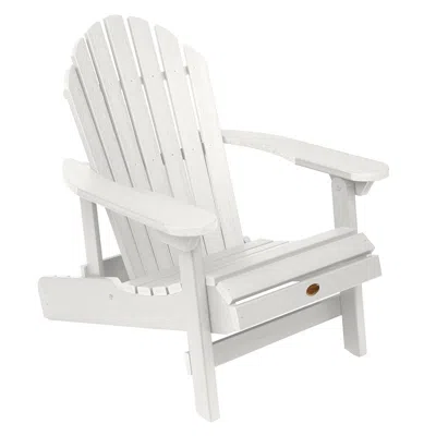 The Company Store Folding And Reclining Adirondack Chair In White