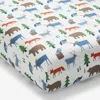The Company Store Forest Friends Classic Cool Organic Cotton Percale Fitted Crib Sheet