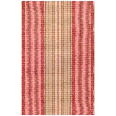 The Company Store Framboise Handwoven Cotton Rug In Red