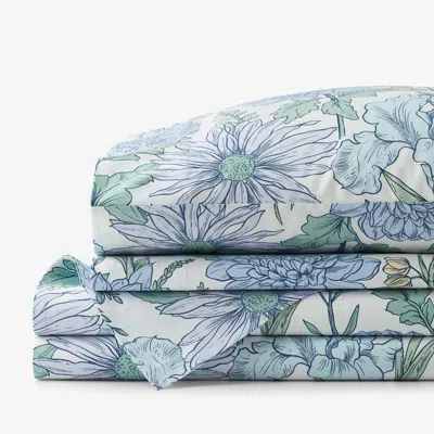 The Company Store Garden Bliss Classic Smooth Sateen Bed Sheet Set In Multi