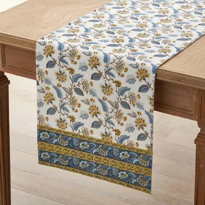 The Company Store Garden Floral Cotton Table Runner In Multi