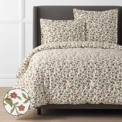 The Company Store Garden Florals Premium Smooth Wrinkle-free Sateen Comforter In Multi