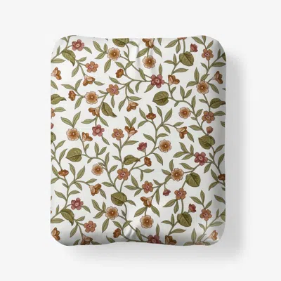 The Company Store Garden Florals Premium Smooth Wrinkle-free Sateen Fitted Bed Sheet In Multi