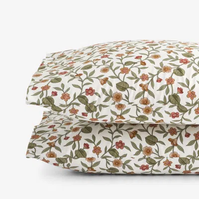 The Company Store Garden Florals Premium Smooth Wrinkle-free Sateen Pillowcase Set In Multi