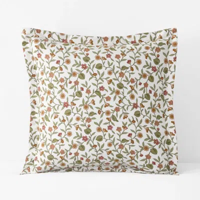 The Company Store Garden Florals Premium Smooth Wrinkle-free Sateen Sham In Multi