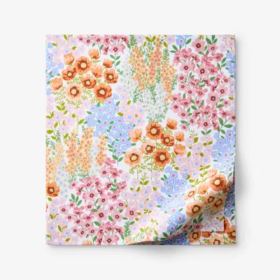 The Company Store Garden Jubilee Classic Cool Cotton Percale Flat Bed Sheet