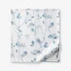 The Company Store Garden Leaf Premium Smooth Wrinkle-free Sateen Flat Bed Sheet In Multi
