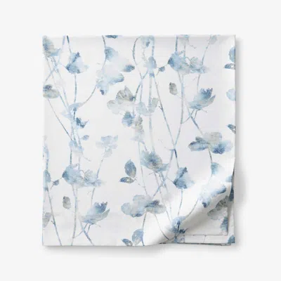 The Company Store Garden Leaf Premium Smooth Wrinkle-free Sateen Flat Bed Sheet In Multi