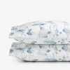 The Company Store Garden Leaf Premium Smooth Wrinkle-free Sateen Pillowcase Set In Multi