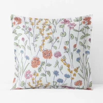 The Company Store Garden Mirage Classic Cool Cotton Percale Sham In White