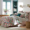 The Company Store Garden Party Classic Cool Cotton Percale Comforter In Green/pink