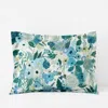 The Company Store Garden Party Classic Cool Cotton Percale Sham In Blue