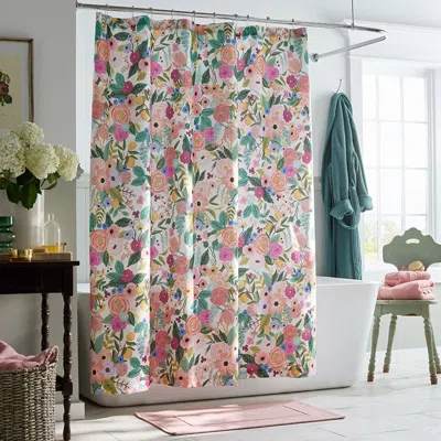 The Company Store Garden Party Classic Cool Cotton Percale Shower Curtain In Multi