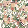 The Company Store Garden Party Removable Wallpaper In Green/pink/red