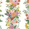 The Company Store Garden Party Trellis Traditional Wallpaper In Green/orange/coral