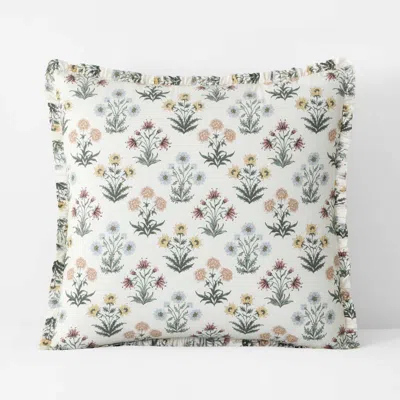 The Company Store Garden Patch Reversible Garment Washed Cotton Percale Sham In Multi