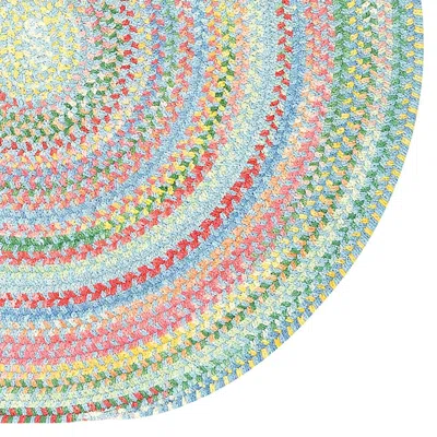 The Company Store Garden Stripe Reversible Braided Cotton Rug