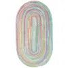 The Company Store Garden Stripe Reversible Braided Cotton Rug