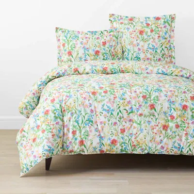 The Company Store Garden Symphony Classic Cool Cotton Percale Comforter In Multi