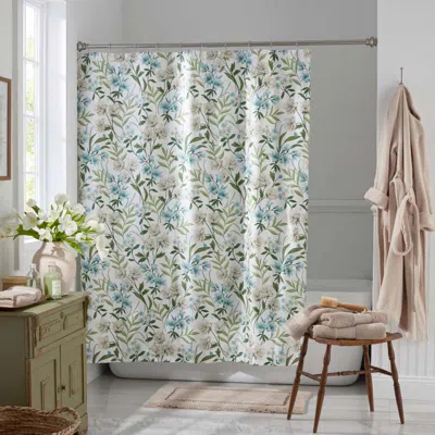 The Company Store Gardenia Mist Premium Smooth Wrinkle-free Sateen Shower Curtain In Multi