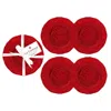 The Company Store Garnet Melamine Appetizer Plates, Set Of 4 In Red