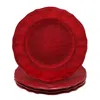 The Company Store Garnet Melamine Dinner Plates, Set Of 4 In Red