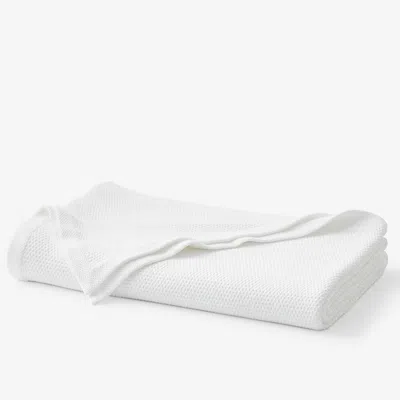 The Company Store Garter Stitch Blanket In White