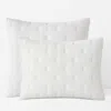 The Company Store Gauze Deco Quilted Sham In White